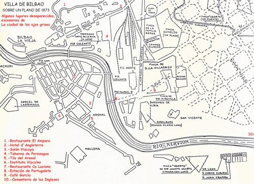 Plano de Bilbao antiguo